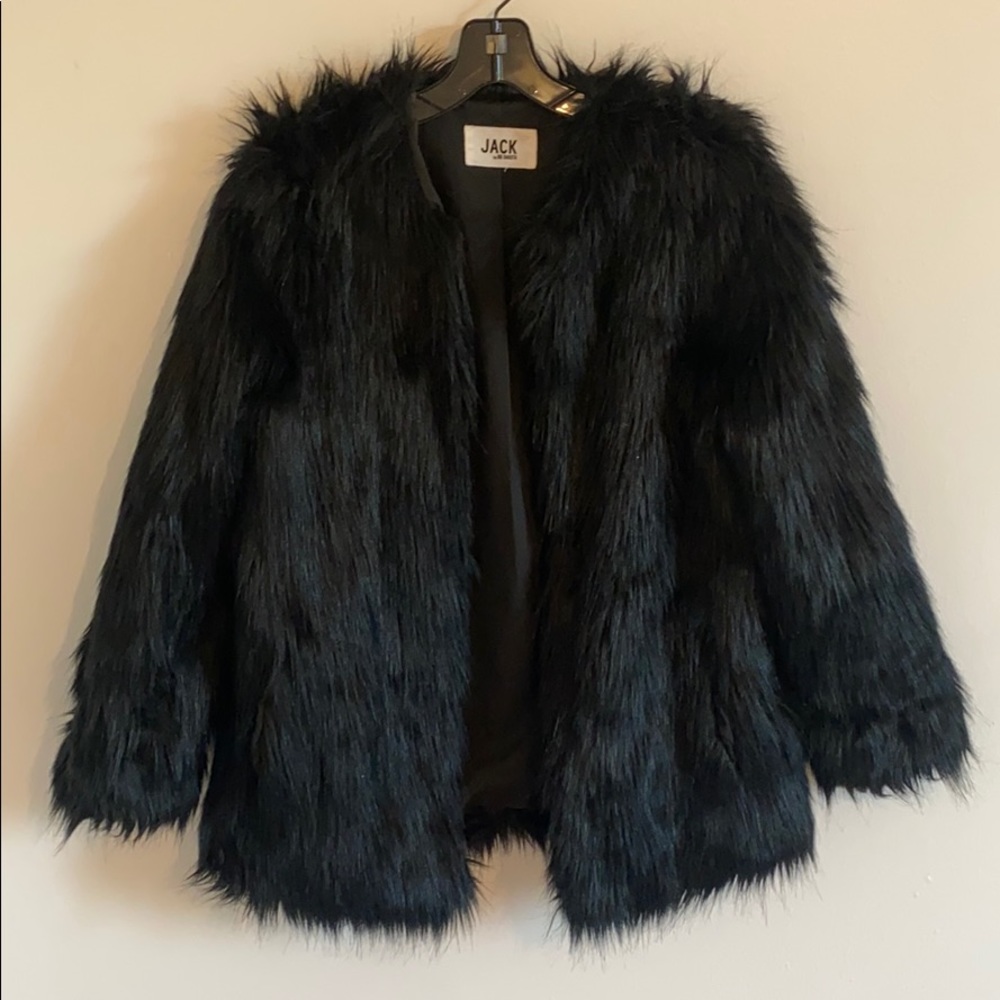 Faux fur coat